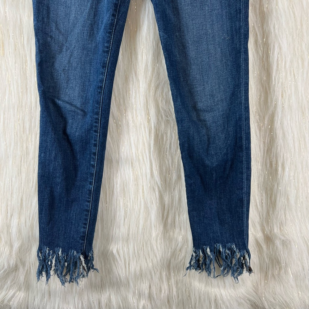 Joes Womens The Charlie Skinny Jeans Blue Stretch Frayed Hem Dark Wash Denim 26 - Picture 3 of 10
